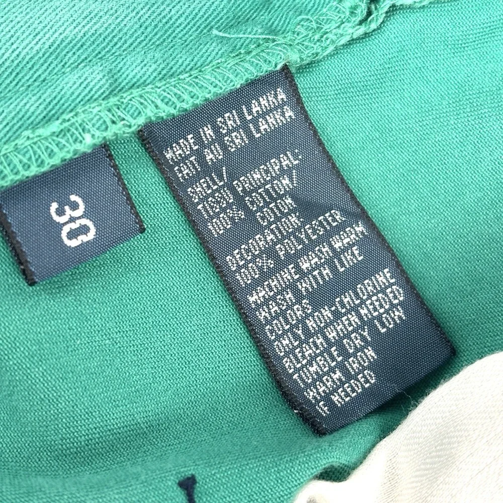 Polo Ralph Lauren Prospect Shorts Green Pony All Over Print Men's Size 30 Cotton